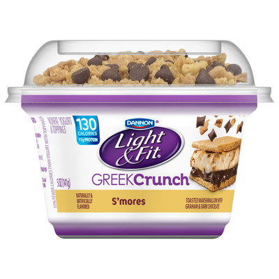 Light & Fit® Greek Crunch Nonfat Yogurt & Toppings S’Mores Flavor