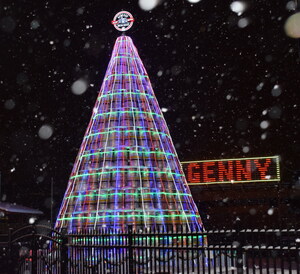Genesee Brewery Says, Take a Break from 24-Hour Political News Cycle: Look at Christmas Tree Made of Beer Kegs Instead!