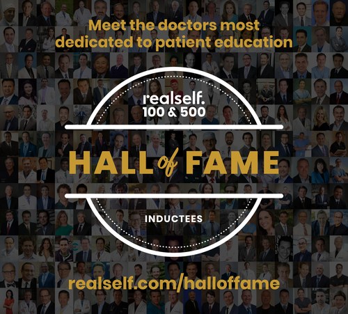 RealSelf Hall of Fame Unveiled: RealSelf Honors Top 1,000 Highest-Rated and Most Engaged Aesthetic Doctors