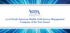 Astea International Earns Frost &amp; Sullivan's 2018 Company of the Year Award in Mobile Field Service Management