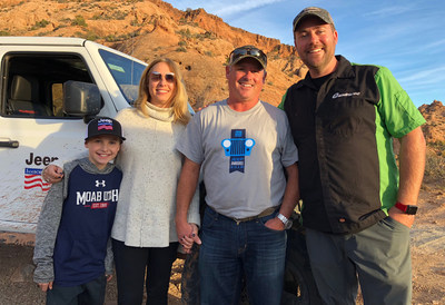 Ed Tripp and family with Quadratec Video Host Rob Jarrell