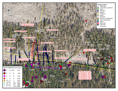 Aamurusko Detailed Inset Map (CNW Group/Aurion Resources Ltd.)