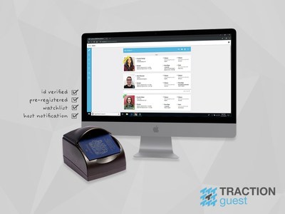 Traction Guest is advancing visitor management to strengthen enterprise security with a new Assisted-Check-In (ACI) module. Using high-end ID scanners (like the ones at airport security) security professionals can verify a visitor’s government-issued ID card or passport as part of their visitor management protocol, creating a seamless and secure experience. (CNW Group/Traction Guest)