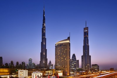 Exterior image of Address Dubai Mall (PRNewsfoto/Emaar Hospitality Group)