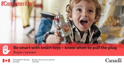 By connecting the toy to the Internet, you may be giving your kids a fun interactive experience. You may also be unknowingly or involuntarily giving up some personal information. The toy may be listening in on your kids and picking up cues, which are then used to push targeted ads to your smartphone or tablet. (CNW Group/Competition Bureau)