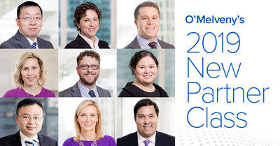 Nine outstanding lawyers have been named to O'Melveny's 2019 partner class (from left to right, top to bottom): Vincent Zhou (Los Angeles), Hannah Chanoine (New York), Joseph Zujkowski (New York). Susannah Howard (San Francisco), Dimitri Portnoi (Los Angeles), Mia Gonzalez (New York), Ke Zhu (Hong Kong), Alicja Biskupska-Haas (New York) and Daniel Suvor (Los Angeles).