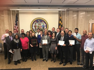 Thirty one employees of the Maryland MVD received individual certificates of achievement.