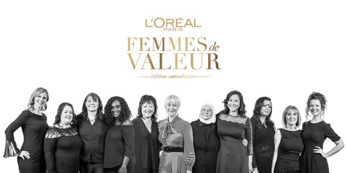 Dame Helen Mirren et les Femmes de Valeur mises en nomination pour 2018. (Crédit photo : L’Oréal Paris a/s Ryan Emberley) (Groupe CNW/L’Oréal Paris Canada)