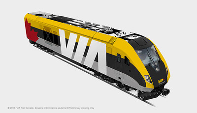 VIA Rail Photo Train Exterior Side (CNW Group/VIA Rail Canada Inc.)