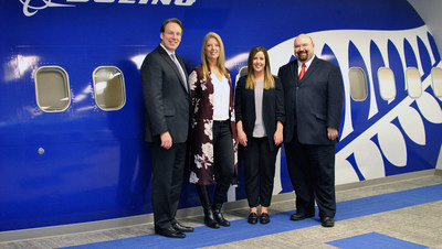 Canadian Tourism College and Contiki Mangement team. From left to right Benjamin Colling, Sheralyn Berry, Kelsey Gostelow, Milan Petrovich. (CNW Group/Canadian Tourism College)