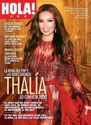 Exclusiva mundial en HOLA! USA: Thalía nos muestra las mil y una facetas de esa creatividad que la mantiene como la reina indiscutible del pop latino y nos cuenta además, cómo hace para "arrasar" en las redes sociales
