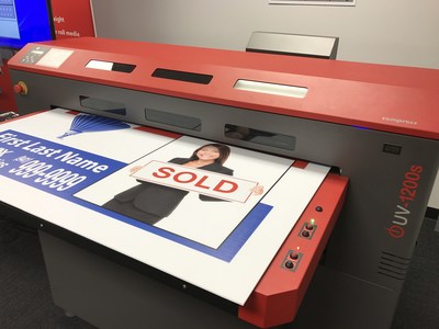 Huge Real Estate Signs can Be Printed with the Compress Brand UV LED Printers. New Breakthrough Pricing Announced