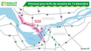 Planifier ses déplacements durant la fin de semaine du 14 décembre - Entraves majeures sur le réseau autoroutier