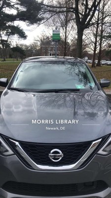 Morris Library is just one of the convenient locations at UD where students, faculty and staff can access an Enterprise CarShare vehicle.