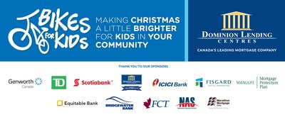 Bikes for Kids: Making Christmas a Little Brighter for Kids in Your Community (CNW Group/Dominion Lending Centres)