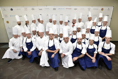 The 2018 Young Chef and Commis competitors with Ment’or BKB founders and notable guest judges. Photo credit: David Becker