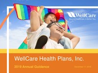 WellCare Issues 2019 Annual Guidance
