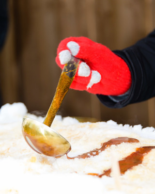 Sugar Shack TO, presented by Redpath, will have sugar shacks serving up fresh maple taffy all weekend long. Photo courtesy of Jim Orgill. (CNW Group/Water's Edge Festivals & Events)