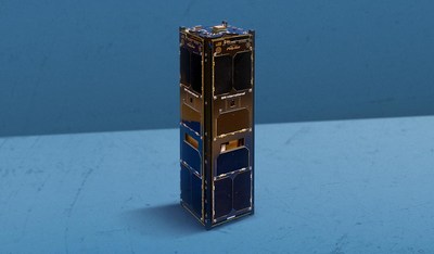 An SRI International miniature satellite (CubeSat) that was launched into space on December 15, 2018.