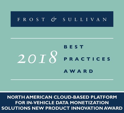 2018 North American Cloud-Based Platform for In-Vehicle Data Monetization Solutions New Product Innovation Award