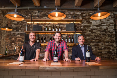 Winestyr Founders (from left) Scott Washburn (Chief Growth Officer), Bob Wilson (Chief Executive Officer), and John Wilson (Chief Operating Officer) in Winestyr's Chicago West Loop Showroom.