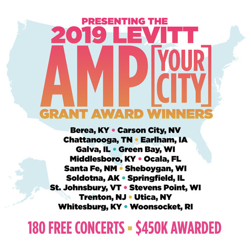 Today, the Mortimer & Mimi Levitt Foundation awarded $450,000 in matching grants to 18 nonprofits serving small- to mid-sized towns and cities across America to produce free outdoor concerts as part of the fifth annual Levitt AMP [Your City] Grant Awards.