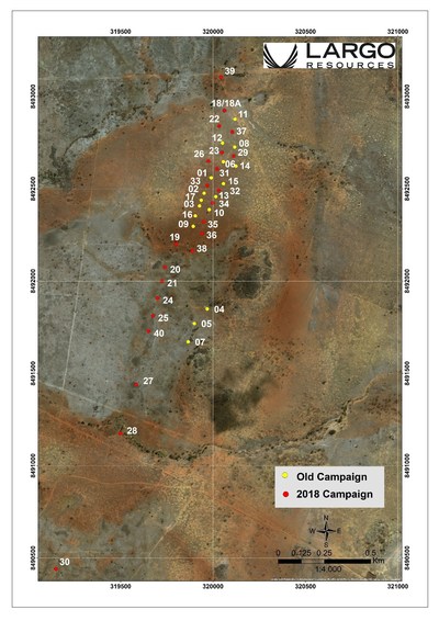 Figure 2:  NAN Target Drill Hole Location Map (CNW Group/Largo Resources Ltd.)