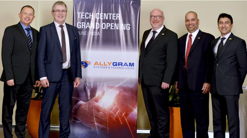 From Left to right: Mr. Ralf Hoppe – Vice President Investor Relations, Communications, Marketing & Strategic Product Planning, Grammer AG; Mr. Manfred Pretscher – COO, Grammer AG; Dr. Michael Borbe – Vice President Global R&D, Grammer AG; Mr. Prashant Kamat – CEO, AllyGrow Technologies; Mr. Vishal Pawar – Global Head Business Development & Strategy, AllyGrow Technologies