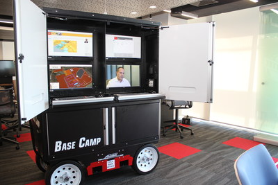 Mobile Base Camp, which enables instant access to digital documents and data at project work sites, shown here at the new Bechtel Mining & Metals Innovation Center in Santiago, Chile.
