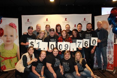 iHeartMedia station K102 Minneapolis raised more than $1 million during its K102 Cares for St. Jude Kids Radiothon on Dec. 12-13. (Credit: K102 Minneapolis)