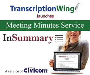 TranscriptionWing™ Launches Meeting Minutes Service InSummary™