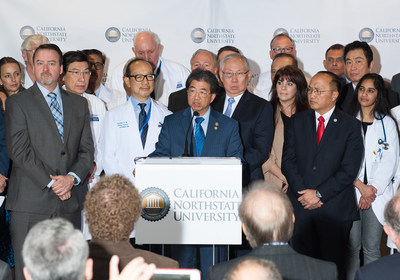 CNU CEO & President Dr. Alvin Cheung announces plans to build a new medical center in Elk Grove, CA.