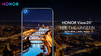 HONOR View20 : invitation au lancement à Paris (PRNewsfoto/HONOR)