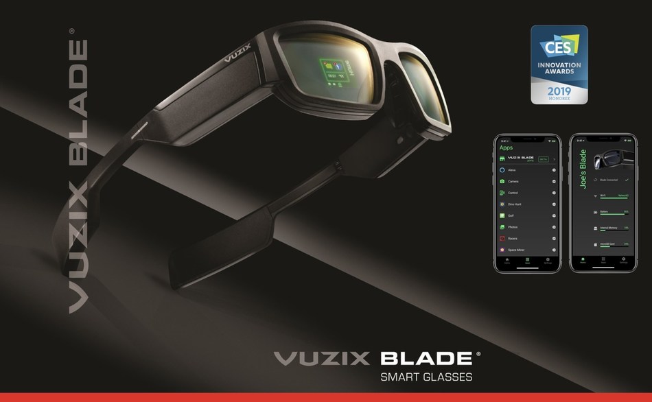 Vuzix Blade AR Smart Glasses Receive CES 2019 Innovation Award for