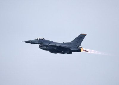 An F-16 taking off at Kunsan Air Base. Source: www.kunsan.af.mil