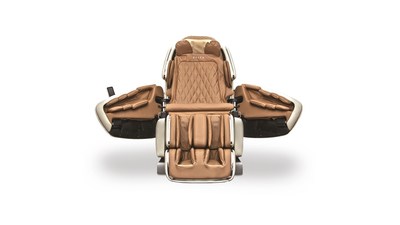 Inspired by Ken Okuyama’s automotive roots with Porsche, Ferrari and Maserati, the M.8 incorporates rear-swinging doors to deliver a new level of convenience in massage chairs.