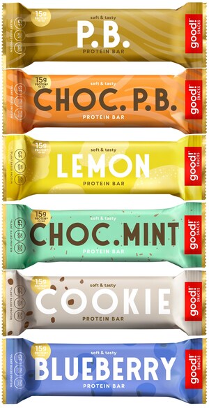 Satisfy your treat tooth with new good!™ snacks protein bars