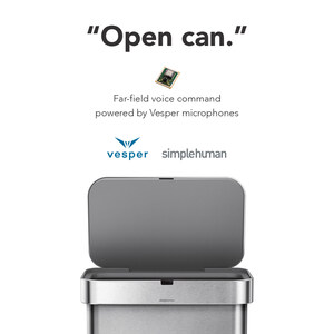 Vesper Microphones to Power simplehuman's Innovative Line of Sensor Trash Cans