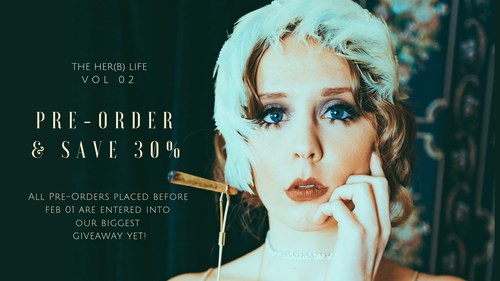 Vol 02 of Canada's leading cannabis culture publication, The Her(B) Life is available for pre-ordering now. Shopherblife.com/vol02 (CNW Group/The Her(B) Life)