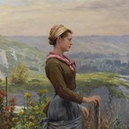 Unknown Painting by Daniel Ridgway Knight Surfaces After 118 Years