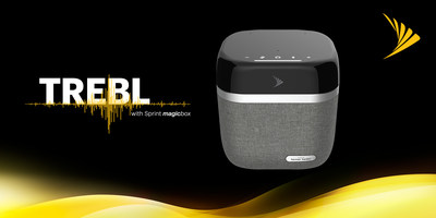 Sprint TREBL with Magic Box is the world's first smart home small cell solution providing enhanced LTE coverage, integrated Alexa voice assistant and exceptional Harman Kardon sound quality.