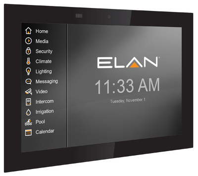 The ELAN Intelligent Touch Panel delivers more personalization options than ever before to control the connected smart home.