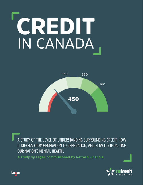 Refresh Financial - New Year, New Study: Canadians' and their Credit. (CNW Group/Refresh Financial)