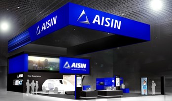 Rendering of the AISIN Group  CES 2019 Exhibit
