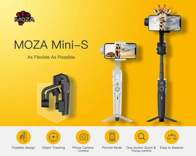Foldable for easy carrying and storage, the MOZA Mini-S' simplified design with no tool adjustment, one-button zoom, focus control, and quick playback simplifies your filming experience with less time on setup and more freedom on the go.