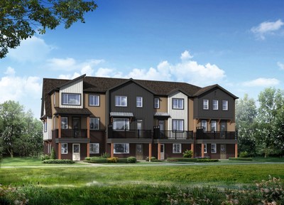 Mattamy Homes is pleased to announce that it has acquired a position in the desirable Aurora neighbourhood that will enable the company to bring its unique, thoughtfully designed townhomes to market in southeast Edmonton. Mattamy Homes will be building 126 rear-lane townhome units in the Aurora neighbourhood, similar to the successful Park Series model from the company's Allentown community. (CNW Group/Mattamy Homes Limited)