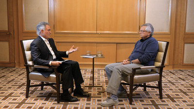 Dionisio Gutiérrez meets with Moisés Naím in Washington