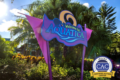 Aquatica Orlando is the first water park in the world to be designated a Certified Autism Center (CAC) as distinguished by the International Board of Credentialing and Continuing Education Standards (IBCCES), The park recently completed a staff-wide autism sensitivity and awareness training as well as an onsite review of the park property and guest experience.