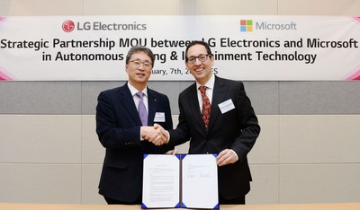 LG Partners with Microsoft to Accelerate Automotive Revolution