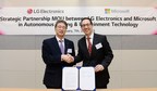 LG s'associe à Microsoft pour accélérer la révolution automobile